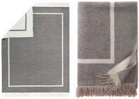 Plaid Sylt en cachemire et laine frangé – Franz Barth