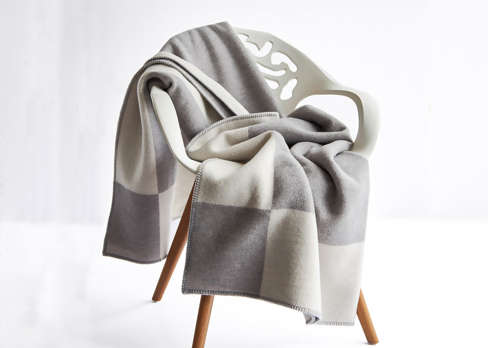 Plaid Manchester en laine d’agneau ultrafine –...