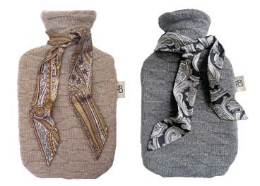 Bouillotte Himalaya en cachemire beige ou gris Franz Barth