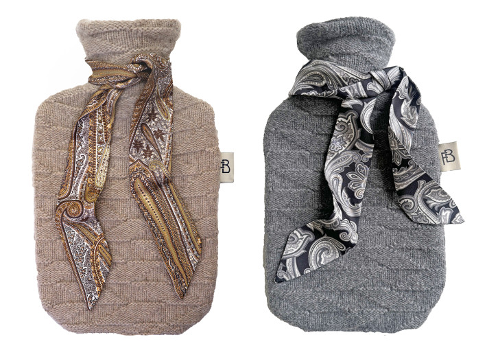 Bouillotte Himalaya en cachemire beige ou gris Franz Barth