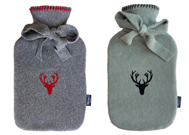 Bouillotte Olaf motif Cerf gris ou vert Eagle Products