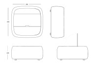 Dimensions de la table coffre Gumi Box Ondarreta