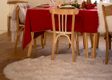 Tapis en forme de galet Gala couleur Neige – Vivaraise 2