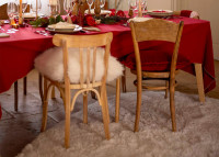 Tapis en forme de galet Gala couleur Neige – Vivaraise