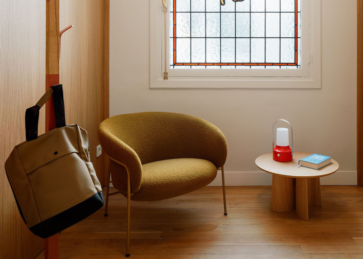 Fauteuil lounge Ginger Métal Ondarreta – vue de face