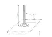 SUPPORT ROND POUR PARASOL INFINA SQUARE ET INFINA ROUND