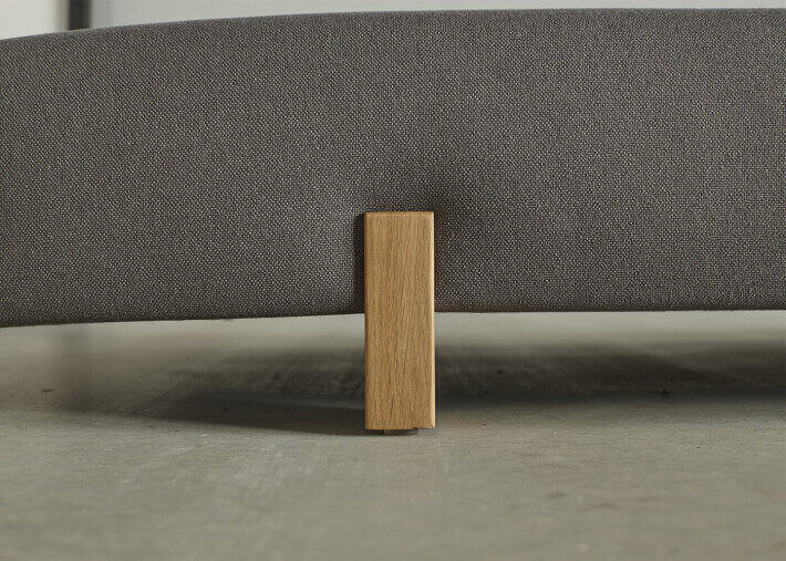 CANAPE MERIDIENNE CONVERTIBLE EN LIT 1-2 PLACES GRIS OU VERT SIGMUND PAR INNOVATION LIVING