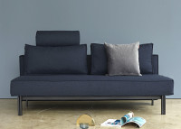 CANAPE DESIGN CONVERTIBLE EN LIT 2 PLACES GRIS NOIR BEIGE OU BLEU - SLY PAR INNOVATION LIVING