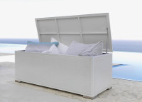 MALLE DE RANGEMENT INTERIEUR EXTERIEUR BLANC OU TAUPE - BOX PAR TALENTI