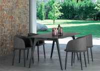 CHAISE DE TABLE DESIGN 4 COULEURS AU CHOIX CLEO ALU - TALENTI