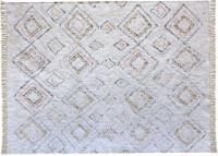 TAPIS EN COTON ECRU ET MOTIFS MULTICOLORES SALFORD - THE RUG REPUBLIC