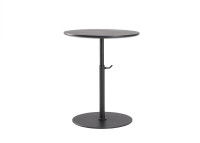 TABLE BASSE AJUSTABLE - CHEVET OU BOUT DE CANAPE EN METAL ET CHENE NOIR - KIFFA PAR INNOVATION LIVING