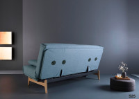 CANAPE CONVERTIBLE DESIGN SCANDINAVE PIETEMENT CHENE - 40 COULEURS AU CHOIX - ASLAK PAR INNOVATION LIVING