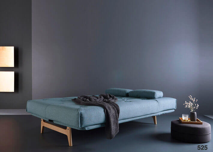 CANAPE CONVERTIBLE DESIGN SCANDINAVE PIETEMENT CHENE - 40 COULEURS AU CHOIX - ASLAK PAR INNOVATION LIVING