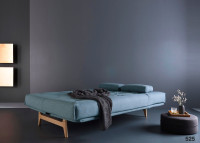 CANAPE CONVERTIBLE DESIGN SCANDINAVE PIETEMENT CHENE - 40 COULEURS AU CHOIX - ASLAK PAR INNOVATION LIVING