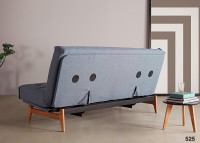 CANAPE CONVERTIBLE DESIGN SCANDINAVE PIETEMENT CHENE - 40 COULEURS AU CHOIX - ASLAK PAR INNOVATION LIVING