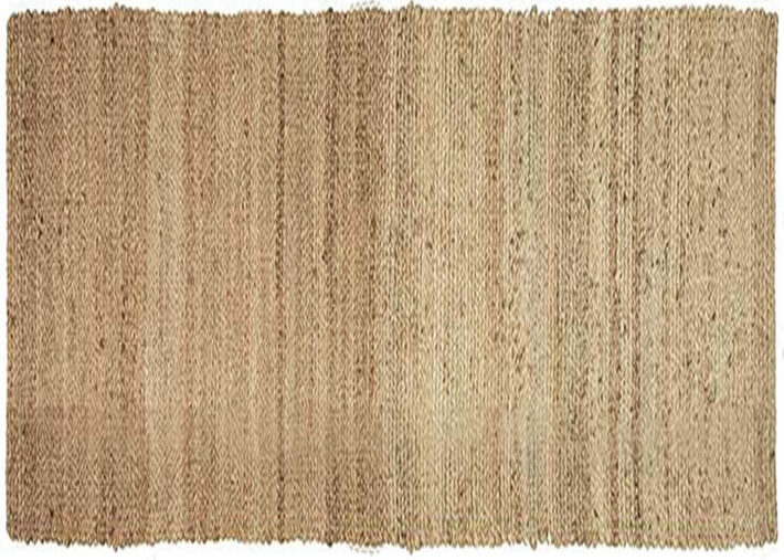 TAPIS EN JUTE GRIS NATUREL POURPRE  4 TAILLES JAROD PAR VIVARAISE