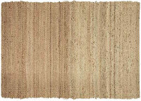 TAPIS EN JUTE GRIS NATUREL POURPRE  4 TAILLES JAROD PAR VIVARAISE