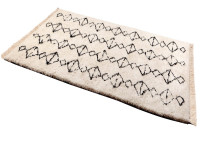 TAPIS BERBERE EN POLYPROPYLENE NOIR ET BLANC  - ZAGORA PAR VIVARAISE