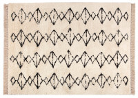 TAPIS BERBERE EN POLYPROPYLENE NOIR ET BLANC  - ZAGORA PAR VIVARAISE