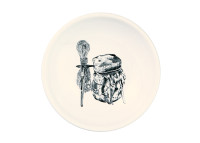 SET DE 4 COUPELLES THEME MONTAGNE ET SKI  MEGEVE PAR ANGEL DES MONTAGNES