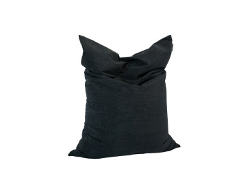 COUSSIN DE SOL EN VELOURS COTELE ANTHRACITE BLANC CIMENT OU GLACIER RIMAYE PAR ANGEL DES MONTAGNES