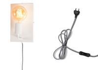 APPLIQUE MURALE OU CHEVET MURAL EN METAL DORE NOIR OU BLANC - DESIGN SOBRE ET ELEGANT - MADRID PAR IT'S ABOUT ROMI