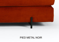 CANAPE MERIDIENNE CONVERTIBLE EN LIT 1-2 PLACES GRIS OU VERT SIGMUND PAR INNOVATION LIVING