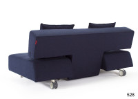 CANAPE CONVERTIBLE GRIS SANS ACCOUDOIRS DESIGN SCANDINAVE LONG HORN PAR INNOVATION LIVING