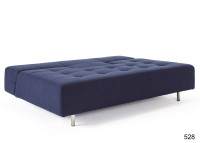 CANAPE CONVERTIBLE GRIS SANS ACCOUDOIRS DESIGN SCANDINAVE LONG HORN PAR INNOVATION LIVING