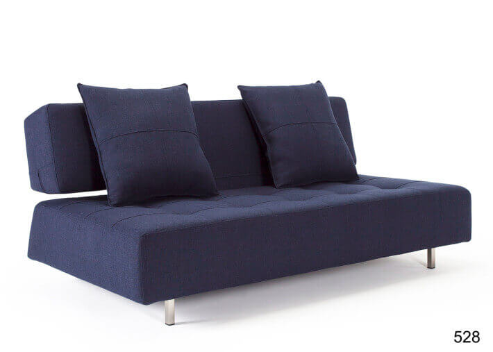 CANAPE CONVERTIBLE GRIS SANS ACCOUDOIRS DESIGN SCANDINAVE LONG HORN PAR INNOVATION LIVING