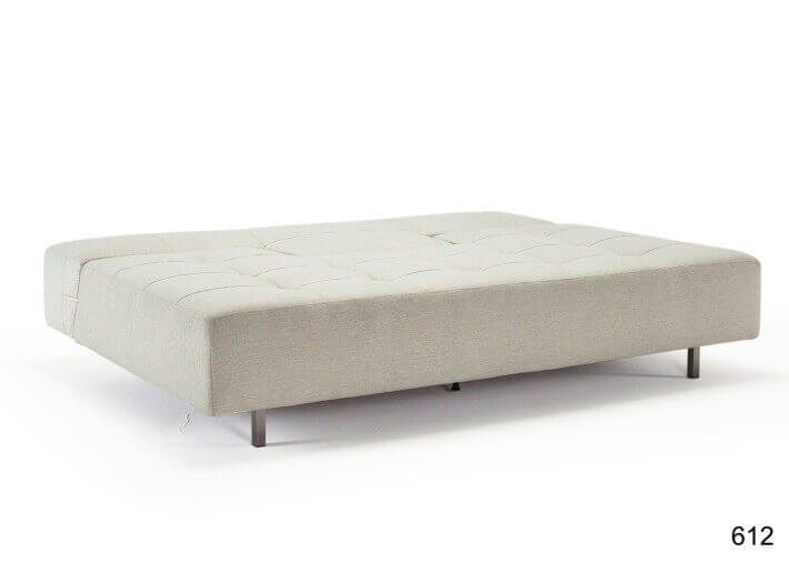 CANAPE CONVERTIBLE GRIS SANS ACCOUDOIRS DESIGN SCANDINAVE LONG HORN PAR INNOVATION LIVING