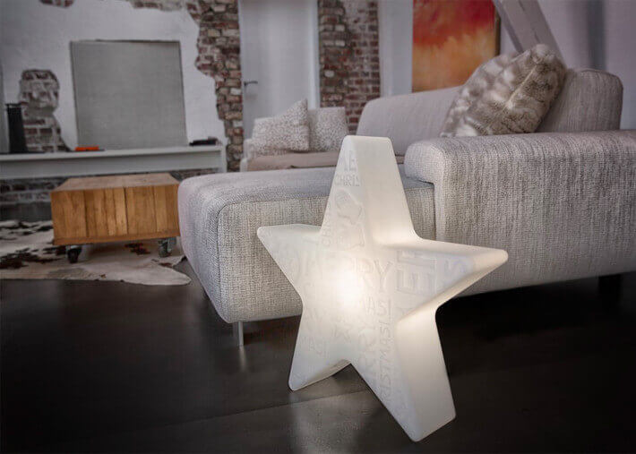 LAMPE ETOILE JOYEUX NOEL MERRY CHRISTMAS - 8 SEASONS DESIGN