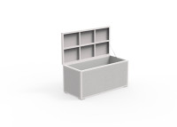 MALLE DE RANGEMENT INTERIEUR EXTERIEUR BLANC OU TAUPE - BOX PAR TALENTI