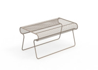 TABLE BASSE DE JARDIN BLANC OU TAUPE SWELL DESIGN KARIM RASHID