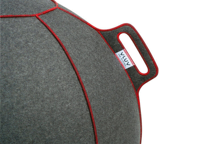 POUF ORIGINAL ET ERGONOMIQUE EN LAINE FEUTREE 4 COULEURS VLUV VELT 