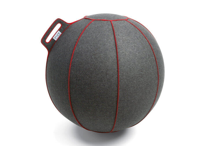 POUF ORIGINAL ET ERGONOMIQUE EN LAINE FEUTREE 4 COULEURS VLUV VELT 