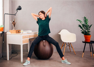 ASSISE ORIGINALE ET DESIGN FORME BALLON ERGONOMIQUE EFFET CUIR VLUV VEEL 