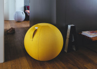 SIEGE BALLON - POUF ERGONOMIQUE TURQUOISE JAUNE ROUGE BEIGE OU ARGENT - VLUV LEIV