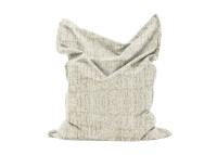 COUSSIN DE SOL OU POUF GEANT BLANC ET NATUREL 100x135 - LES ECRINS PAR ANGEL DES MONTAGNES