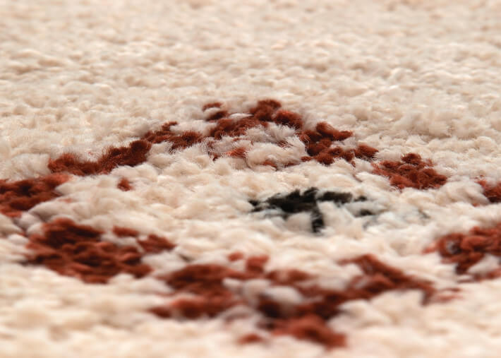 TAPIS MOTIFS BERBERES EN POLYPROPYLENE NATUREL 3 TAILLES - ELIAS PAR VIVARAISE