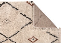 TAPIS MOTIFS BERBERES EN POLYPROPYLENE NATUREL 3 TAILLES - ELIAS PAR VIVARAISE