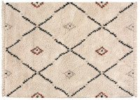 TAPIS MOTIFS BERBERES EN POLYPROPYLENE NATUREL 3 TAILLES - ELIAS PAR VIVARAISE