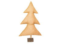 SAPIN DE NOEL DESIGN EN TOILE DE JUTE ET GUIRLANDE LED INTEGRE H 70 OU 150 CM - MX HOME